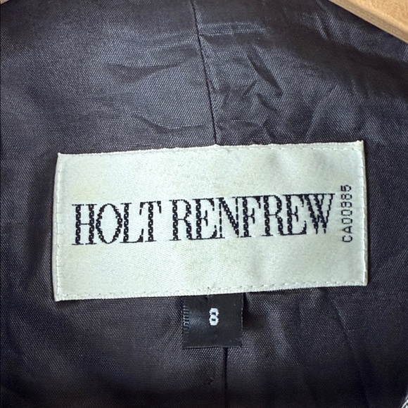 Holt Renfrew Vintage Grey Blazer with Button Detail Size 8 - Picture 2 of 7